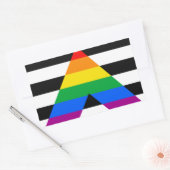 Ally Pride Flag Rechteckiger Aufkleber (Umschlag)