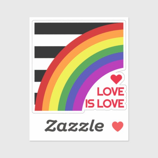 Ally Pride Flag Regenbogen Aufkleber (Blatt)