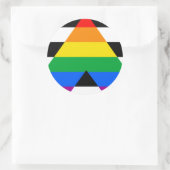 Ally Pride Flag Runder Aufkleber (Tasche)