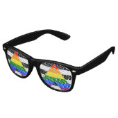 Ally Pride Flag-Sonnenbrille Partybrille (Schrägansicht)