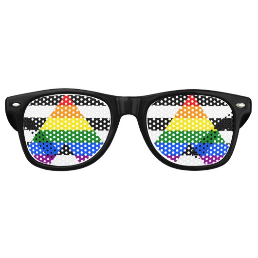 Ally Pride Flag-Sonnenbrille Partybrille (Vorderseite)