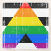 Ally Pride Glasuntersetzer (Vorderseite)