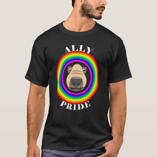 Ally Pride LGBTQ Gleichheit Rainbow Lesbian Gay Tr T-Shirt (Vorderseite)
