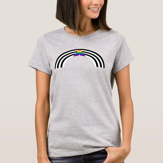 Ally Pride Rainbow T - Shirt (Vorderseite)