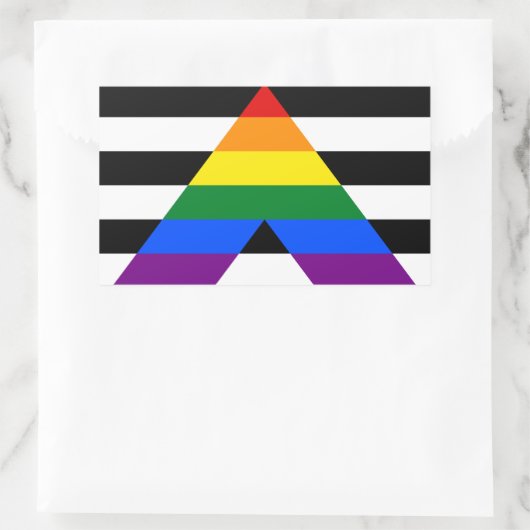 Ally Pride Rectangle Aufkleber (Tasche)