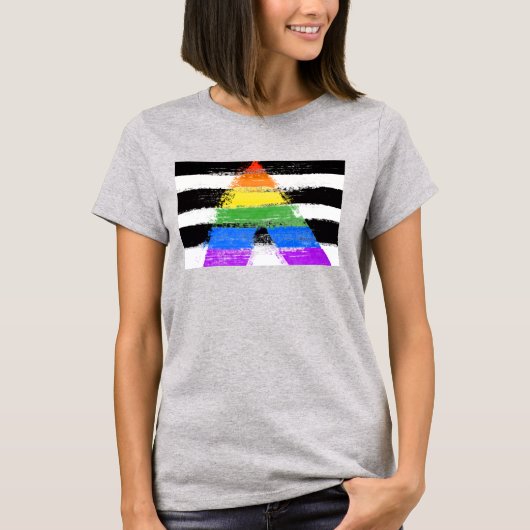 Ally Pride T - Shirt gestrichen (Vorderseite)