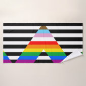Ally Progress Pride Flag Badehandtuch (Badehandtuch)