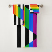 Ally Progress Pride Flag Badhandtuch Set (Insitu)