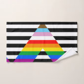 Ally Progress Pride Flag Badhandtuch Set (Handtuch)