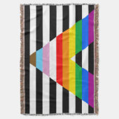 Ally Progress Pride Flag Decke (Vorderseite Vertikal)