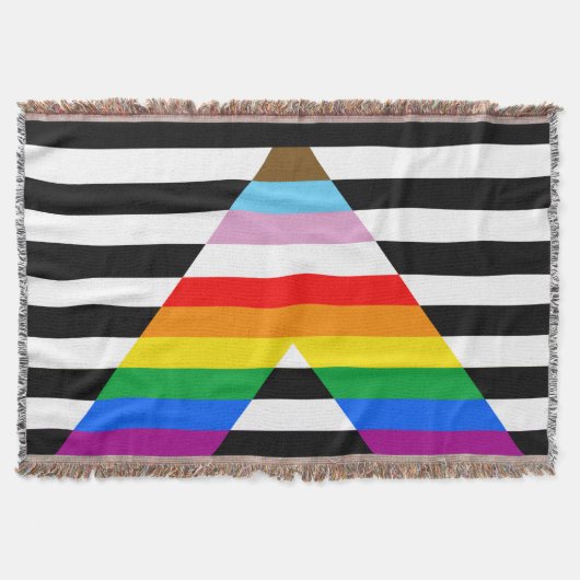 Ally Progress Pride Flag Decke (Vorderseite)