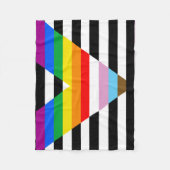 Ally Progress Pride Flag Fleecedecke (Vorderseite)