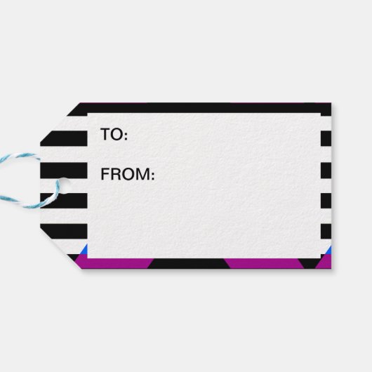 Ally Progress Pride Flag Geschenkanhänger (Rückseite Horizontal)