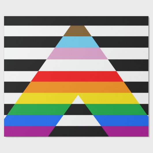Ally Progress Pride Flag Geschenkpapier (Flach)