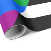 Ally Progress Pride Flag Geschenkpapier (Rolleneckpunkt)