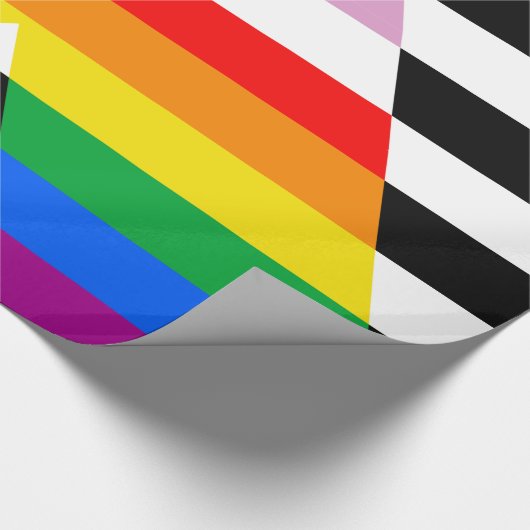 Ally Progress Pride Flag Geschenkpapier (Ecke)