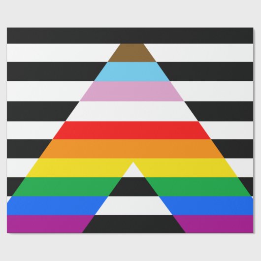 Ally Progress Pride Flag Geschenkpapier (Flach)