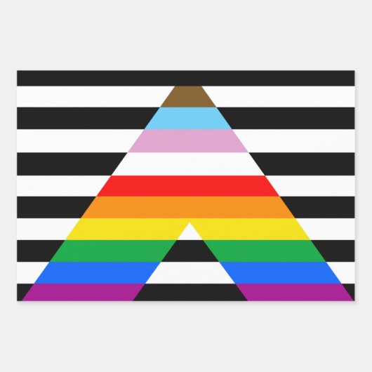 Ally Progress Pride Flag Geschenkpapier Set (Vorderseite 2)