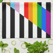 Ally Progress Pride Flag Geschirrtuch (Gefaltet)