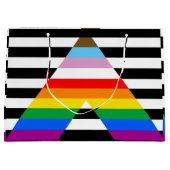 Ally Progress Pride Flag Große Geschenktüte (Vorderseite)