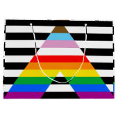 Ally Progress Pride Flag Große Geschenktüte (Rückseite)