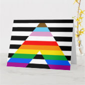 Ally Progress Pride Flag Karte (Gelbe Blume)