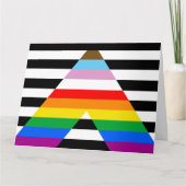 Ally Progress Pride Flag Karte (Vorderseite)
