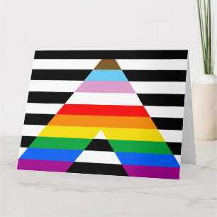 Ally Progress Pride Flag Karte