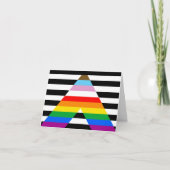 Ally Progress Pride Flag Karte (Vorderseite)