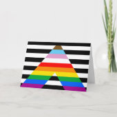 Ally Progress Pride Flag Karte (Vorderseite)