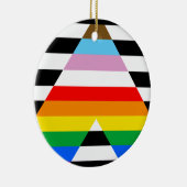Ally Progress Pride Flag Keramik Ornament (Rechts)