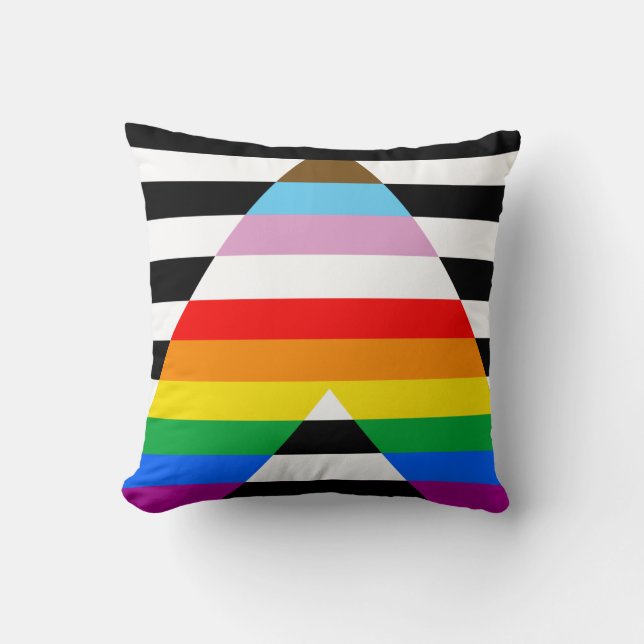 Ally Progress Pride Flag Kissen (Vorderseite)