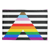 Ally Progress Pride Flag Kissenbezug (Rückseite-Links)