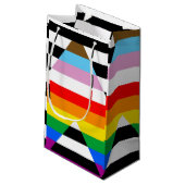 Ally Progress Pride Flag Kleine Geschenktüte (Rückseite Schrägansicht)