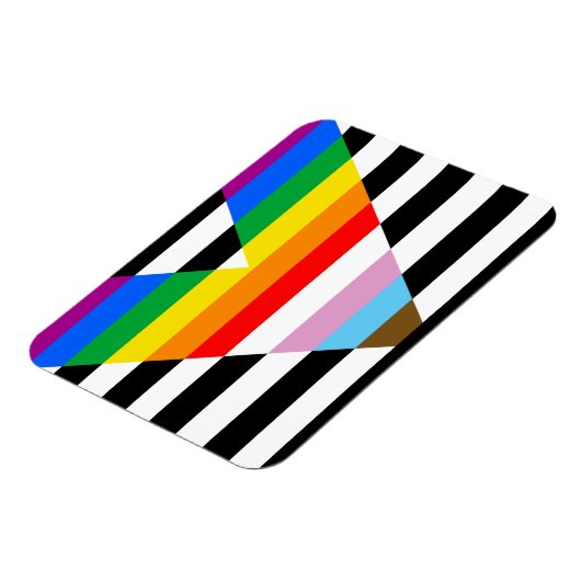 Ally Progress Pride Flag Magnet (Linke Seite)