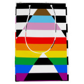 Ally Progress Pride Flag Mittlere Geschenktüte (Vorderseite)