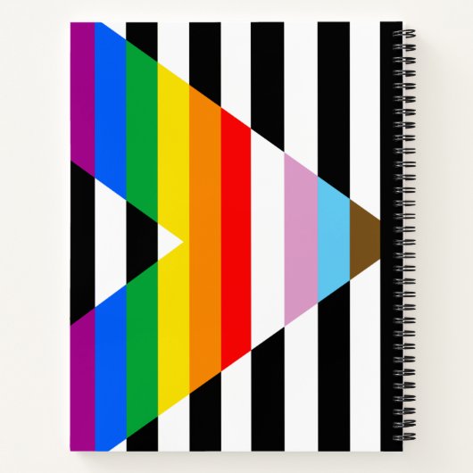 Ally Progress Pride Flag Notizblock (Rückseite)