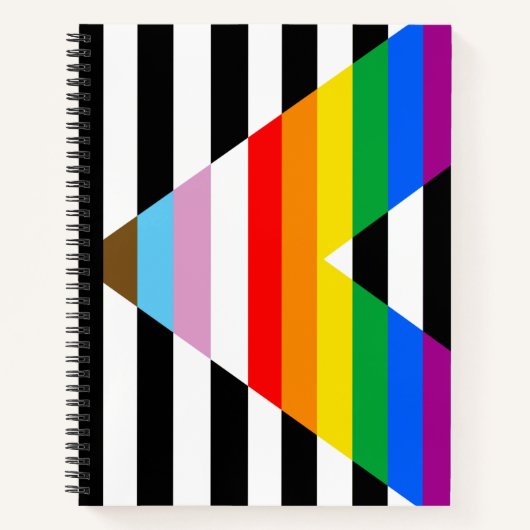 Ally Progress Pride Flag Notizblock (Vorderseite)