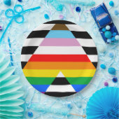 Ally Progress Pride Flag Pappteller (Party)