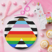 Ally Progress Pride Flag Pappteller (Party)