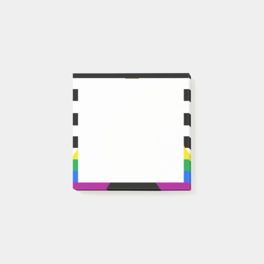 Ally Progress Pride Flag Post-it Klebezettel (Vorderseite)
