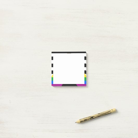 Ally Progress Pride Flag Post-it Klebezettel (Auf Schreibtisch)