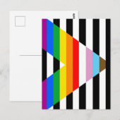 Ally Progress Pride Flag Postkarte (Vorne/Hinten)