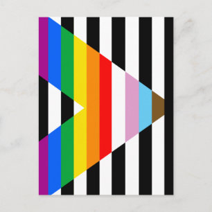 Ally Progress Pride Flag Postkarte