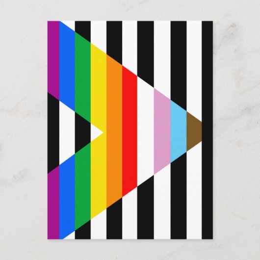 Ally Progress Pride Flag Postkarte (Vorderseite)