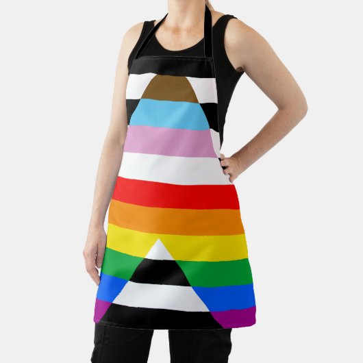 Ally Progress Pride Flag Schürze (InSitu)