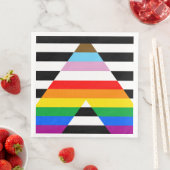 Ally Progress Pride Flag Serviette (Beispiel)