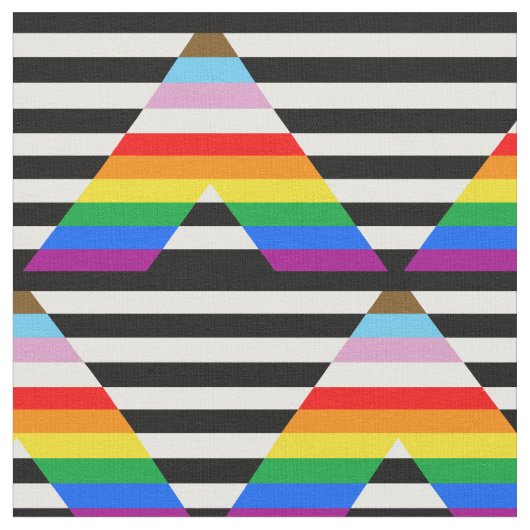 Ally Progress Pride Flag Stoff (Nahaufnahme)