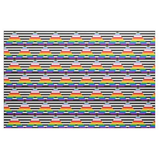 Ally Progress Pride Flag Stoff (Fat Quarter (45,7 x 55,9 cm))