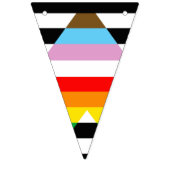 Ally Progress Pride Flag Wimpelkette (Dritte Fahne)